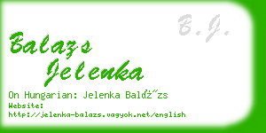 balazs jelenka business card